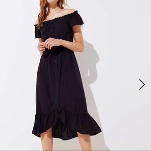 Romantic off the shoulder dress